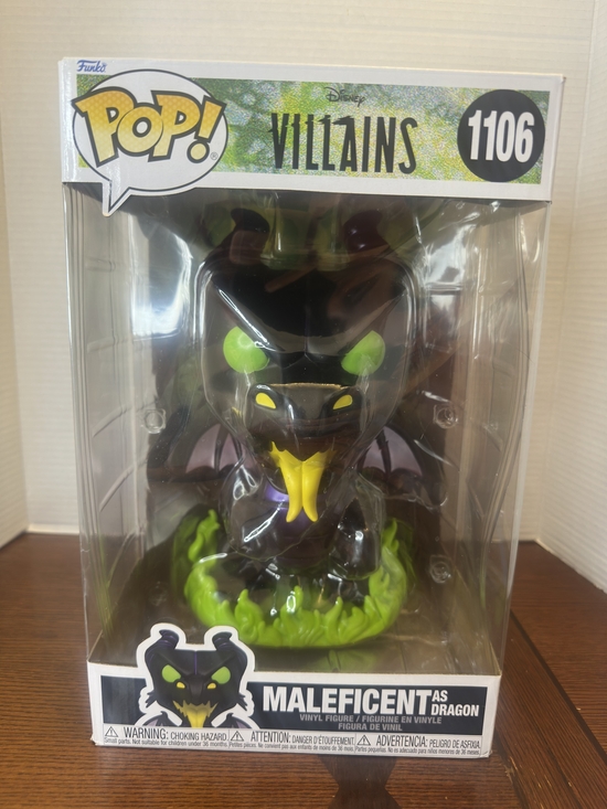 Funko Other - Funko Pop! Villains Maleficent as Dragon #1106 - Black & Neon Green